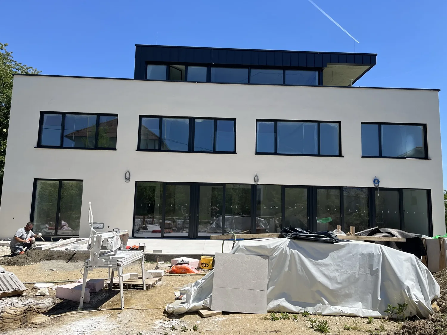 Malerarbeiten von MB Malerei in einem Neubau